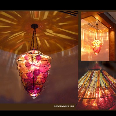Acorn Basket Chandelier